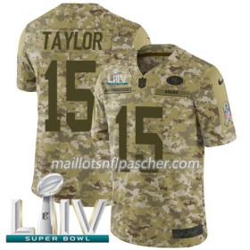 Maillot San Francisco 49ers Trent Taylor 15 Nike 2018 Salute To Service 2020 Super Bowl LIV - Homme